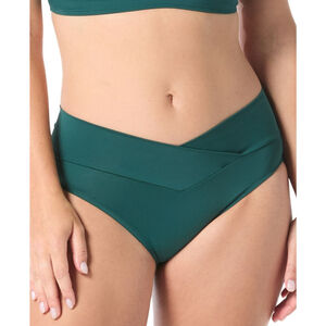 Coco Reef Women's Extra Large Forest Green V-Waist Crossover Bikini Bottoms NWT